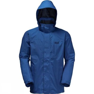 Chaquetas Jack Wolfskin Brooks Range Flex Hombre Azules Oscuro - Chile YFI160587